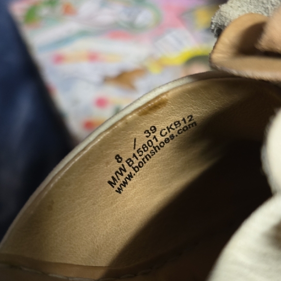 Born Women's Floral Tan and Cream Cork Wedge Sandals - Picture 8 of 8